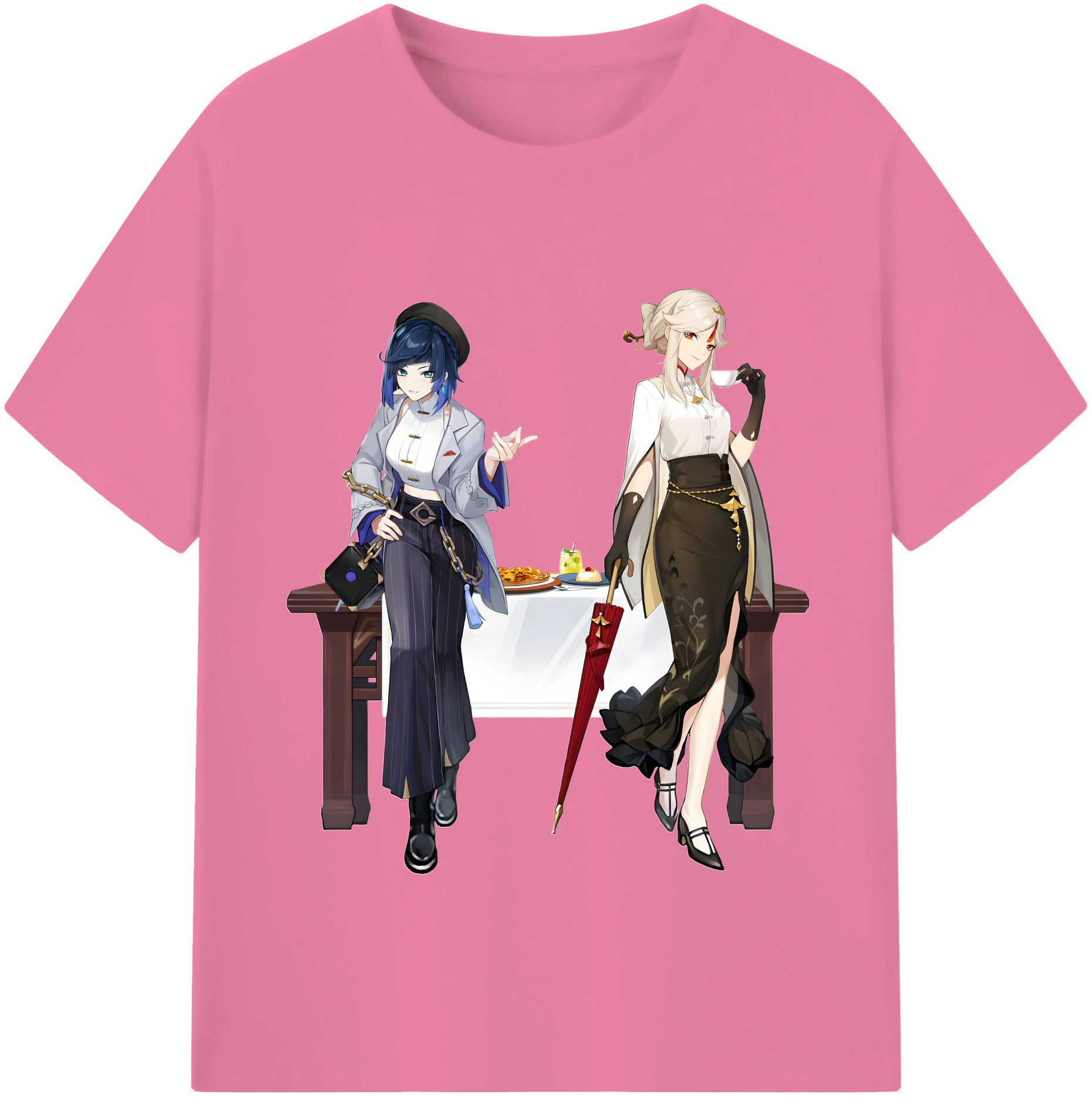 げんし神 夜兰 やらん genshin Yaran 綿100％半袖Tシャツ（フロントプリント）